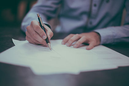 Founder writing