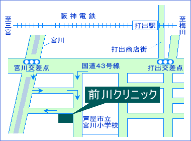 前川クリニック　地図