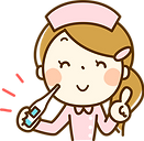 体温計を持った看護師