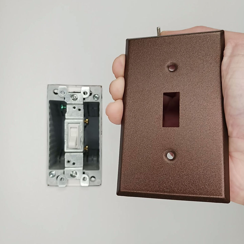 Thumbnail: Video of copper cast switch plate being installed