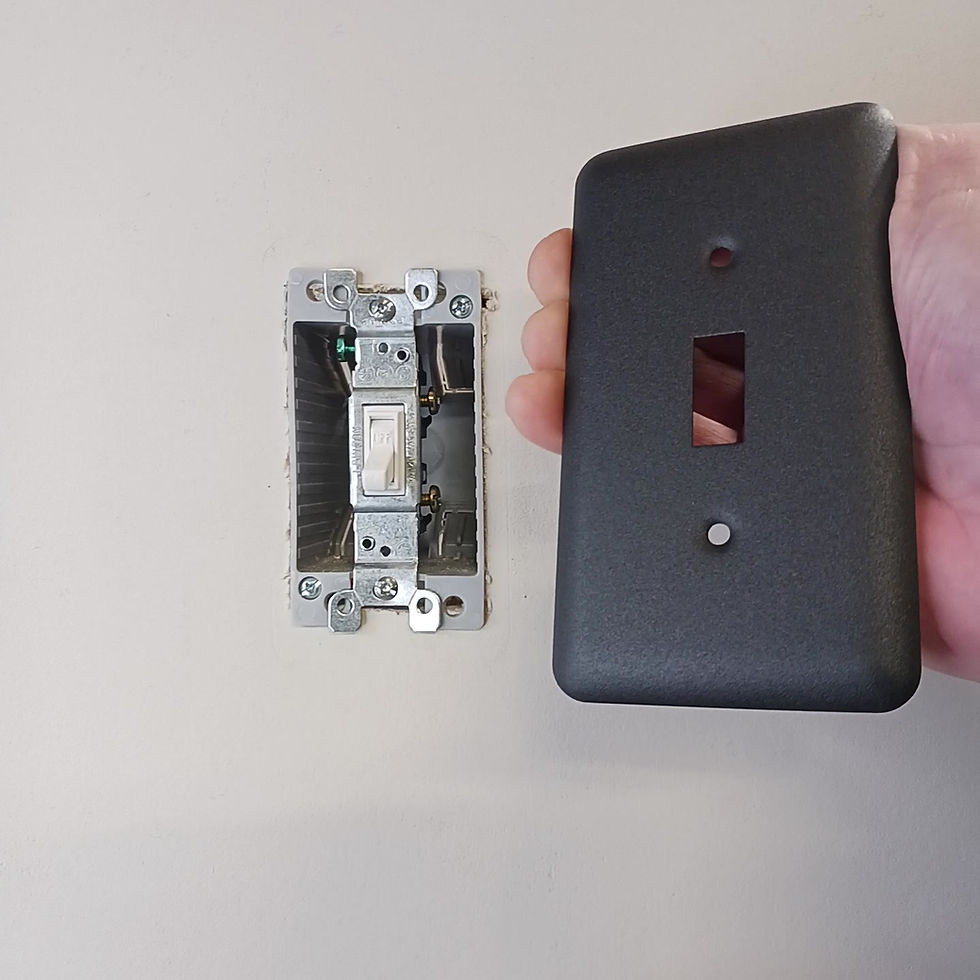 Thumbnail: Video of black switch plate being installed