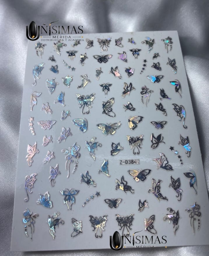 Stiker Mariposa Tornasol
