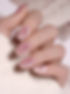 Uñas postizas cortas con forma de almendra y efecto de ojos de gato de cubierta completa b