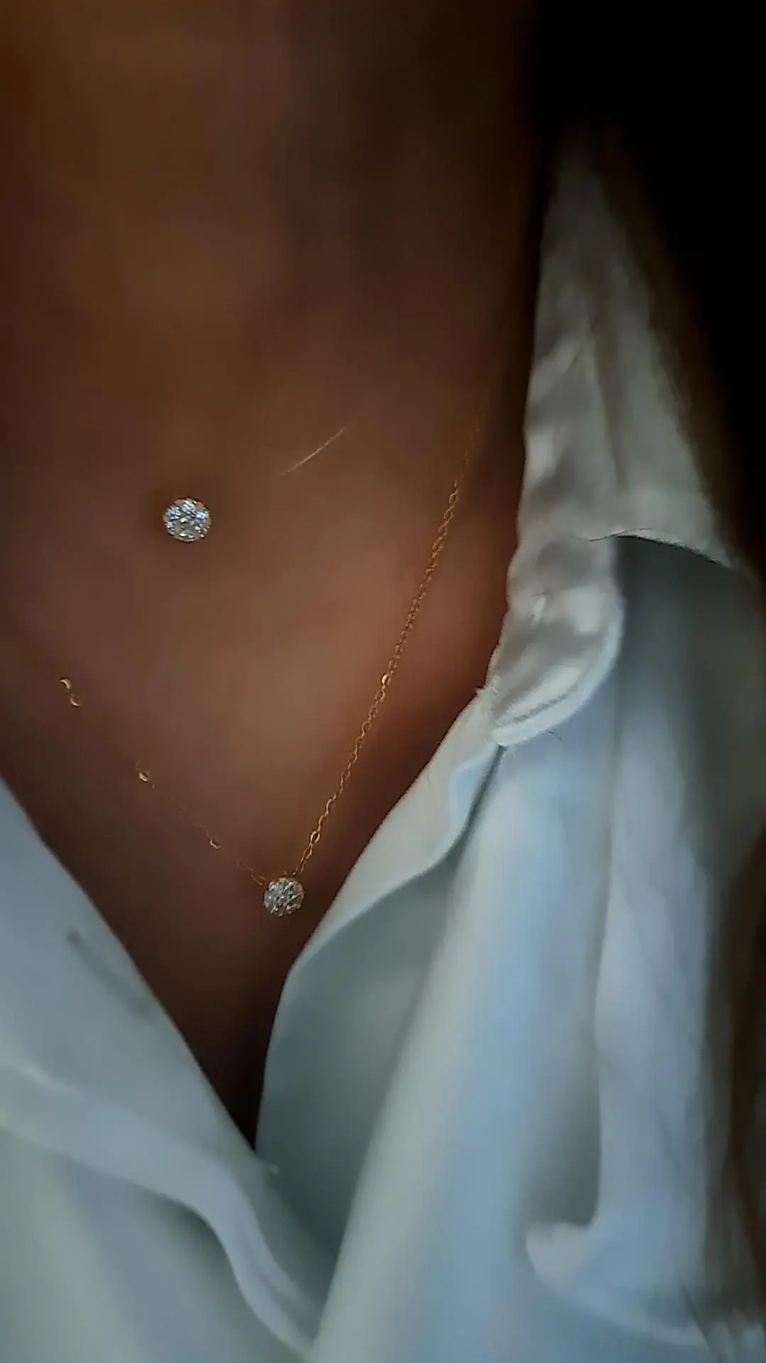 Collana pavé di zirconi