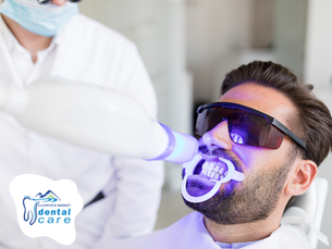 UV teeth whitening at Clearview Market Dental in Red Deer