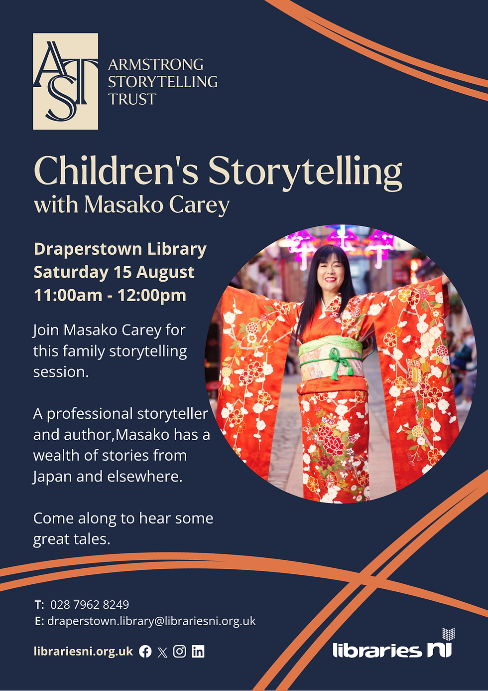 Children's Storytelling Session with Masako Carey in Draperstown Library