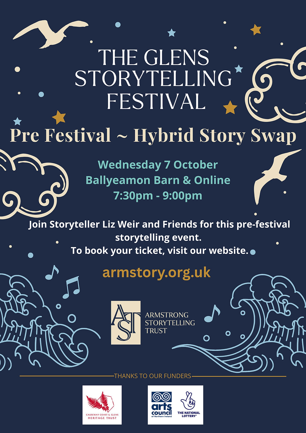 Pre Festival Hybrid Story Swap - Liz Weir and Friends