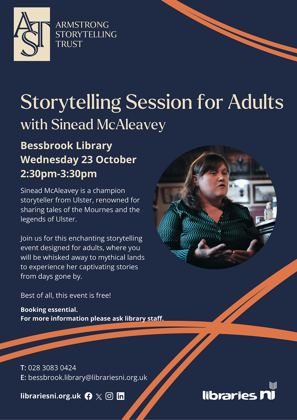 Storytelling Session for Adults in Bessbrook Library with Sinead McAleavey