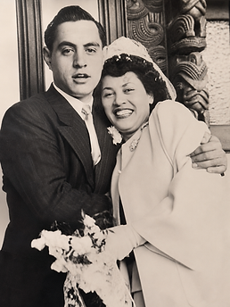 My grandparents on their wedding day, whose love, strength and legacy laid the foudation for the story that became mine.