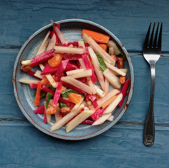 Crunchy Salad with Habanero, Orange and Lime