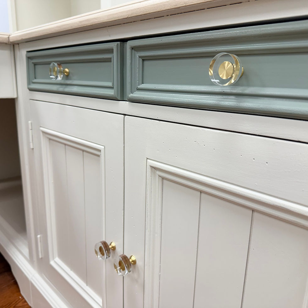 Thumbnail: L Shaped Desk Reversible - Celtic Fog/White Dove