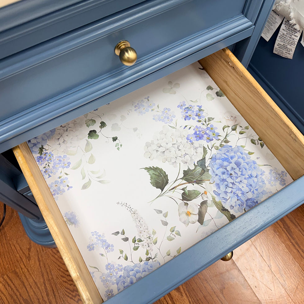 Thumbnail: King Bedroom 4 Pc Set - Vintage Denim w/ Champagne Bronze