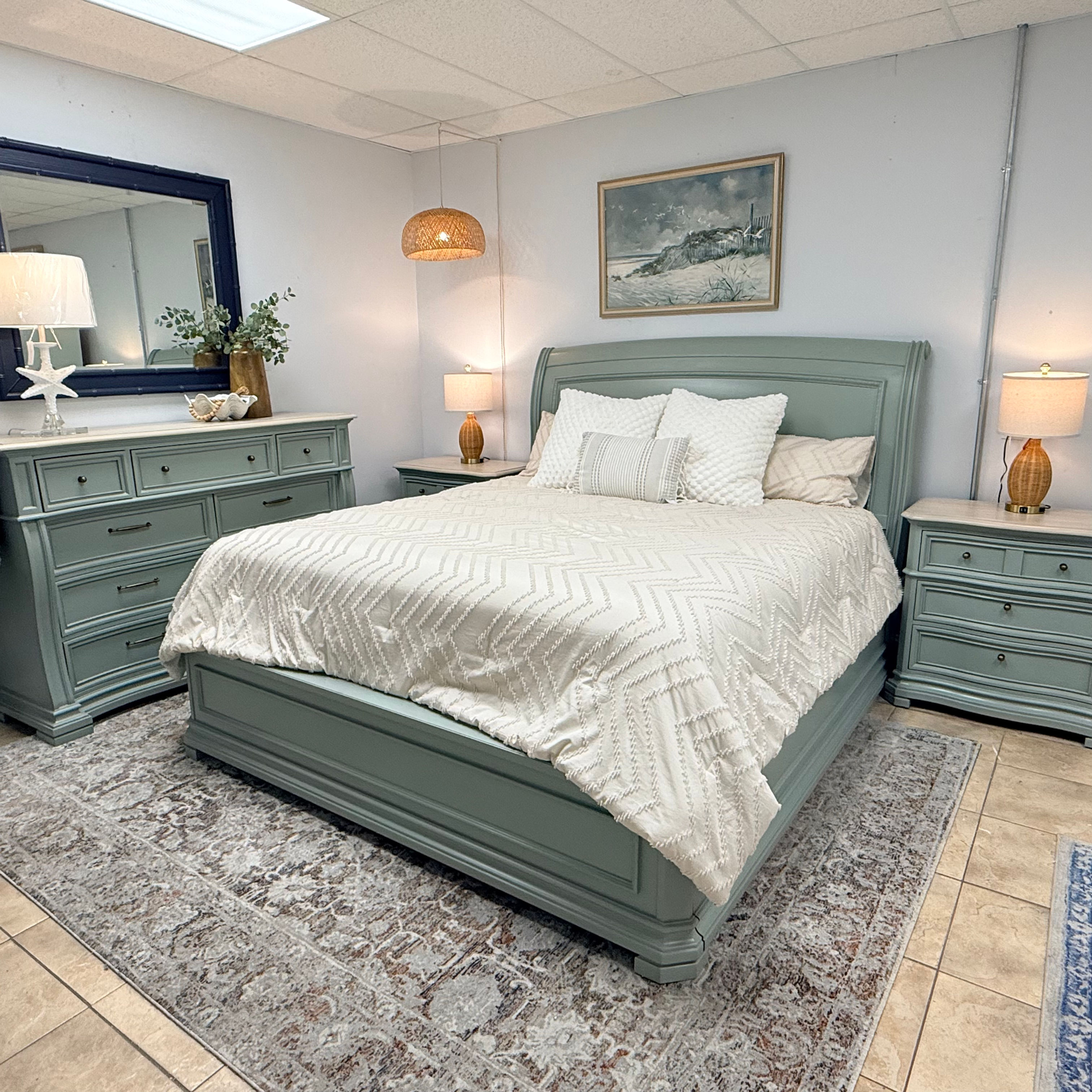 Stanley King Bedroom 4 PC - Celtic Fog