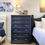 Thumbnail: Tall Chest of Drawers - Navy and Gold 