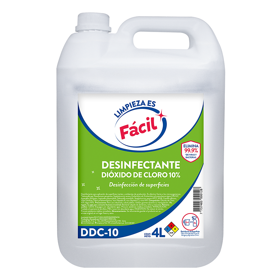 Desinfectante Dióxido de Cloro 10% 4L