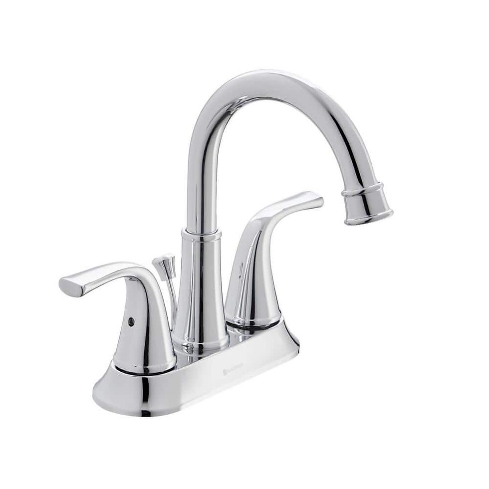 Glacier Bay Bettine 4 in. Centerset 2-Handle High-Arc Bathroom Faucet in Chrome