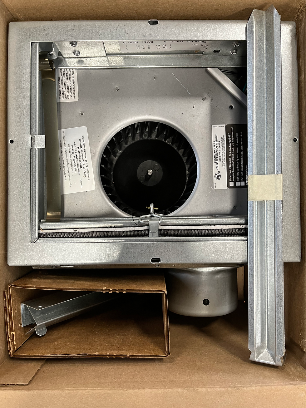 Thumbnail: Air King FRAK50S 50 CFM 4-Inch Fire Rated Bathroom Exhaust Fan