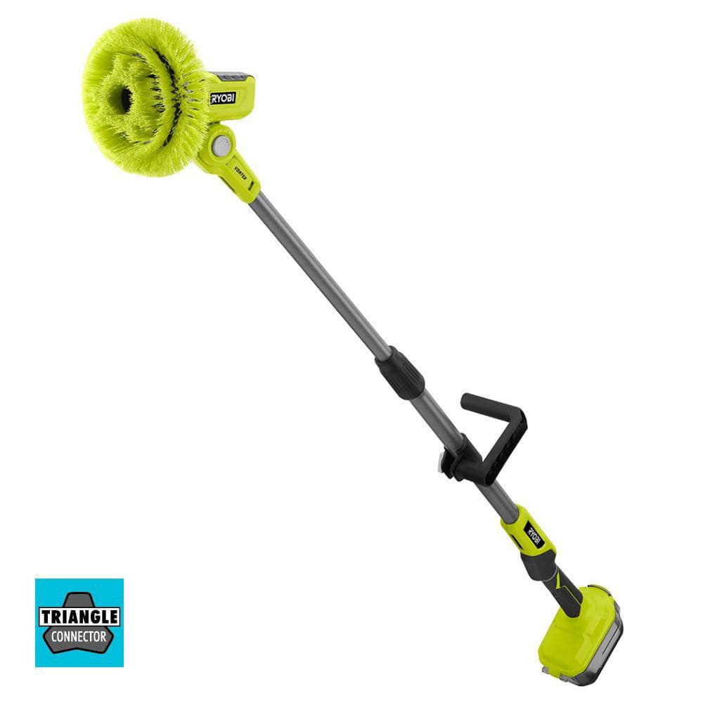 RYOBI ONE+ 18V Cordless Telescoping Power Scrubber (Tool Only) P4500