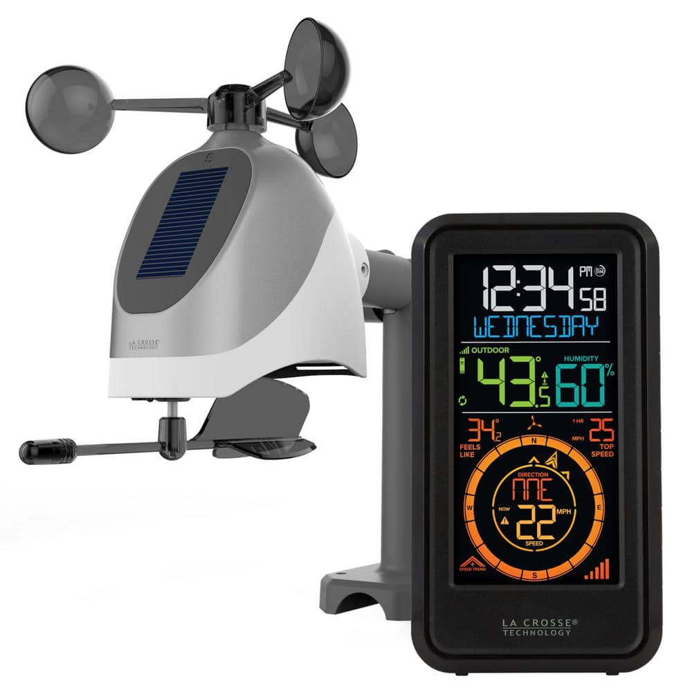 La Crosse Technology Wireless Combo Weather Station with New Breeze Solar Wind 