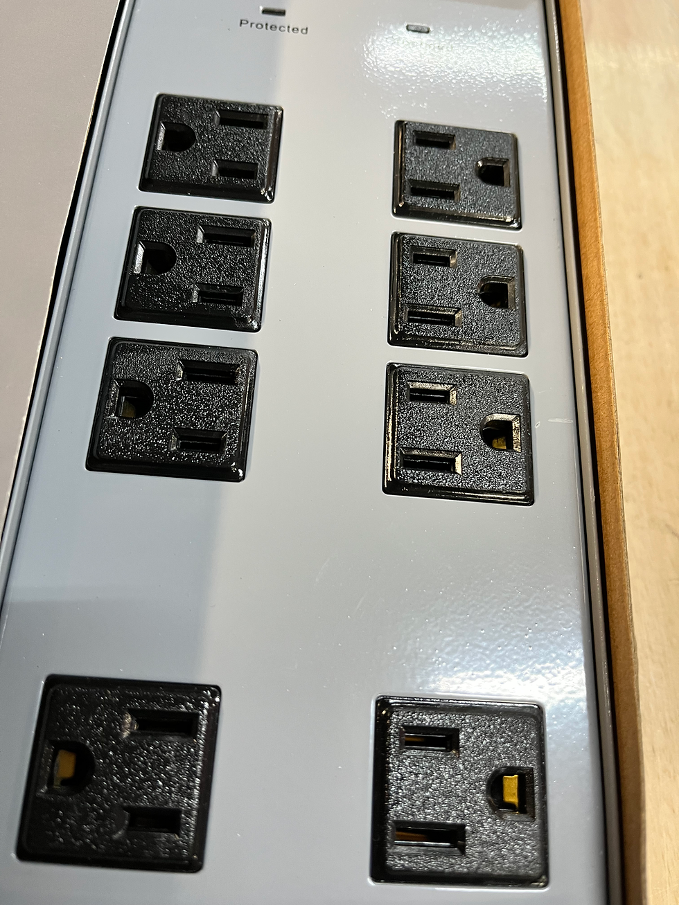 Thumbnail: Commercial Electric 15 ft. 10-Outlet Metal Surge Protector, Gray