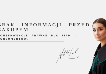 Niedopełnienie przedkontraktowych obowiązków informacyjnych to jeden z najpoważniejszych błędów w relacjach z klientami. Zobacz, jak brak jasnych danych przed zakupem wpływa na spory cywilne o wady produktów czy roszczenia z umów i dlaczego rzetelna analiza prawna chroni stabilność finansową biznesu.