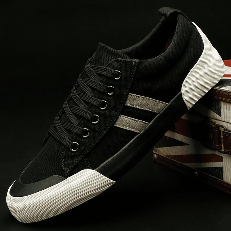 Miniatura: BoDa Men's Summer Lightweight Canvas Shoes Low Cut Breathable Fashionable Casual