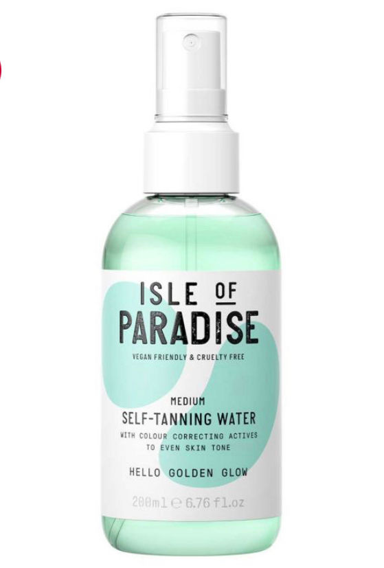 Isle of Paradise Medium self tanning water 200ml