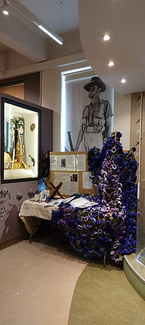 Pic 1 The Richmond Poppies are safely installed at Cumbria's Museum of Military Life, the second stage of their Tour.jpg