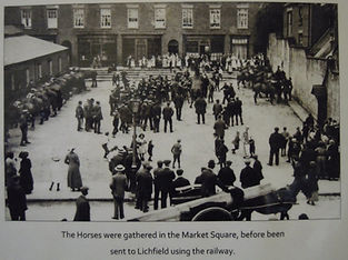 When Cheadle, Staffs gathered up horses for the front.JPG