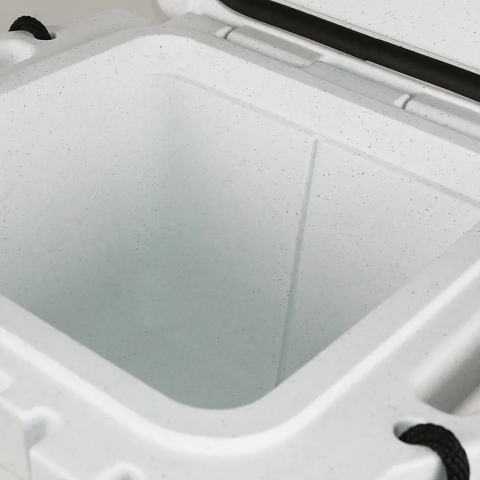 Thumbnail: White 25 QT Bison Cooler (WITH FRONT GRAPHIC STICKER)