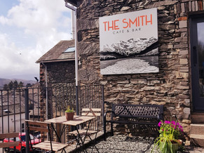 Entrance and outdoor seating