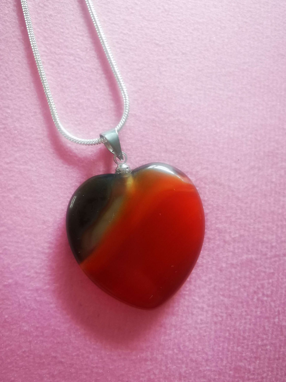Thumbnail: Carnelian Heart Pendants