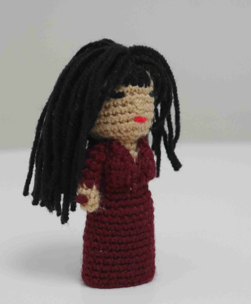 Thumbnail: Fenella Fielding Carry On Screaming knitted figure