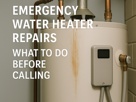 Emergency Water Heater Repairs in the Bay Area: What to Do Before Calling