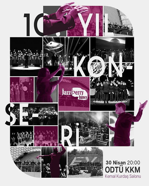 10. Yıl konseri afişi