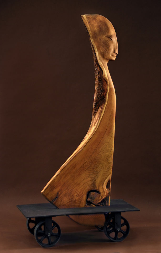 WaX-the-Thomba—minimalist wood sculpture of the Osage dancer, Maria Tallchief