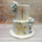 Blue & gold Christening