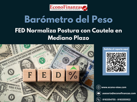 Barómetro del Peso: FED Normaliza Postura con Cautela en Mediano Plazo