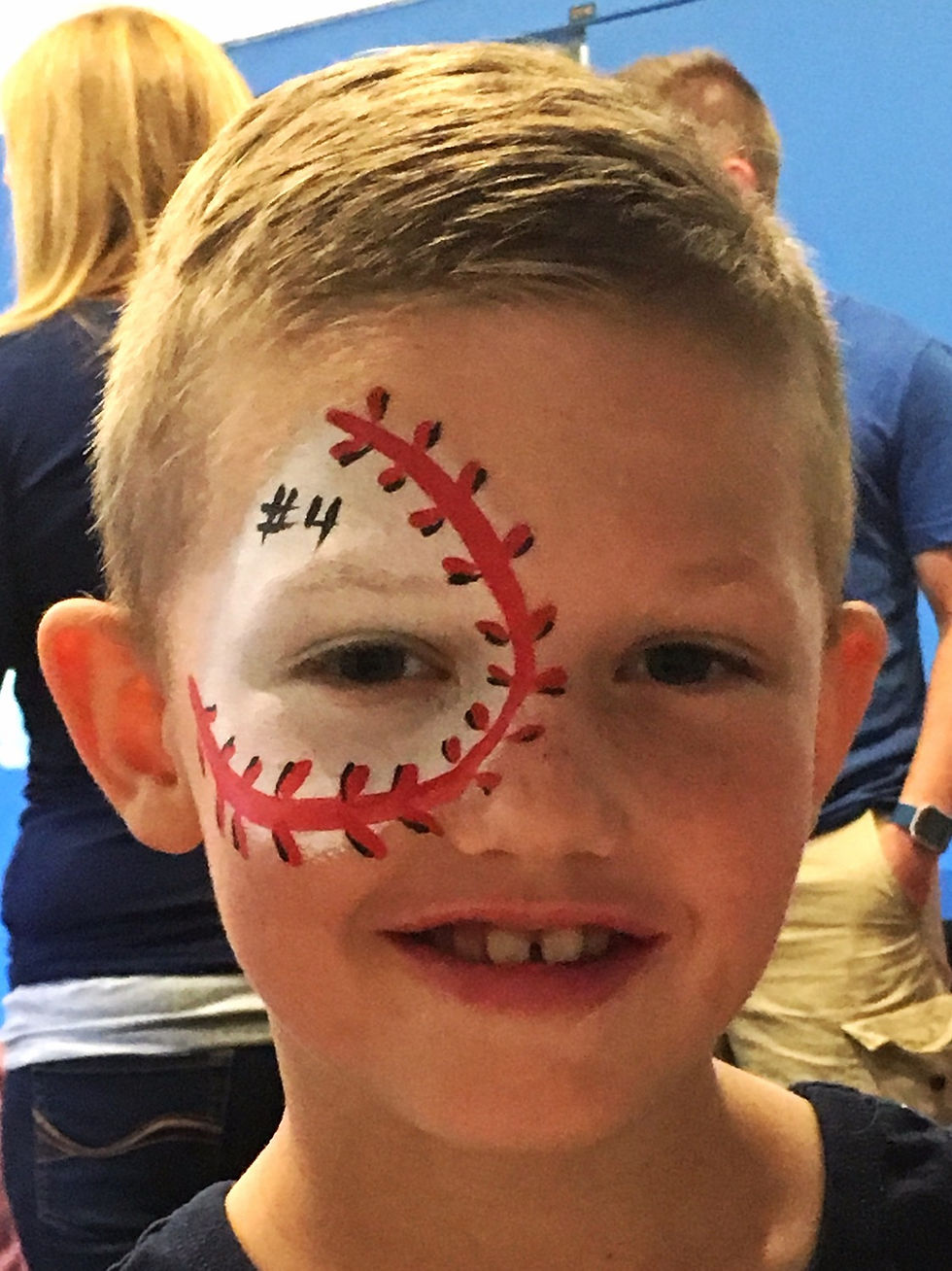 Baseball face paint