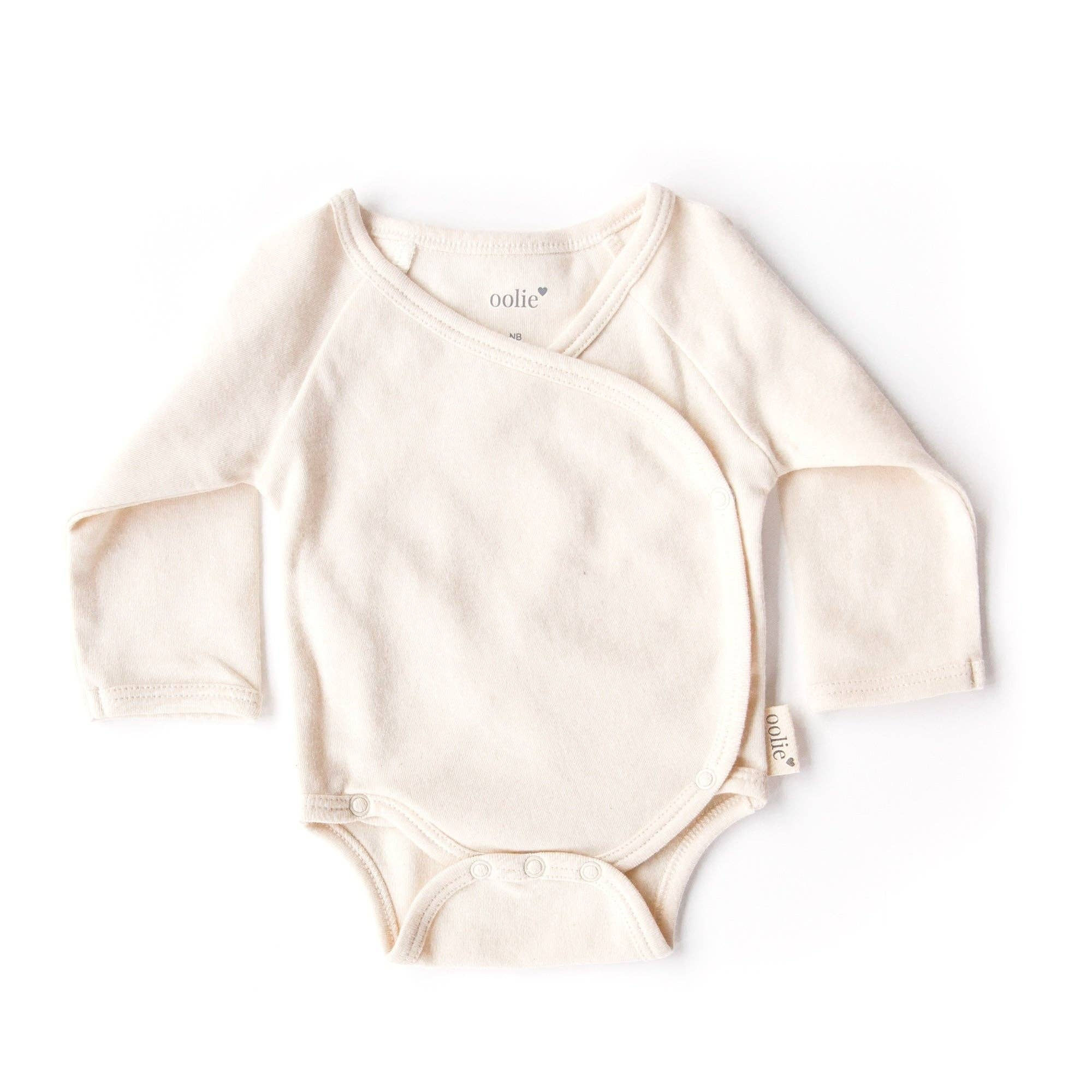Oolie organic cotton baby bodysuit, Natural