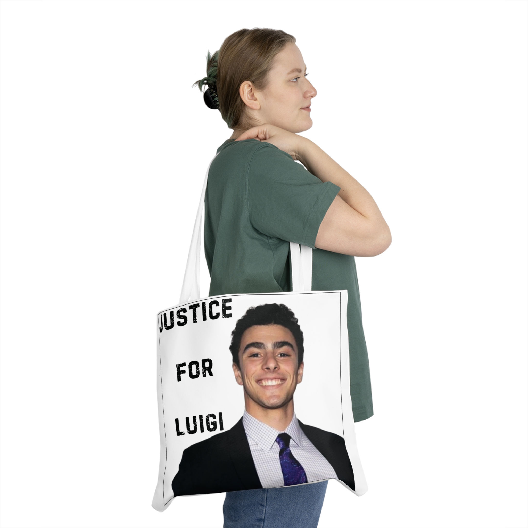 JUSTICE FOR LUI (AOP shoulder tote bag)*
