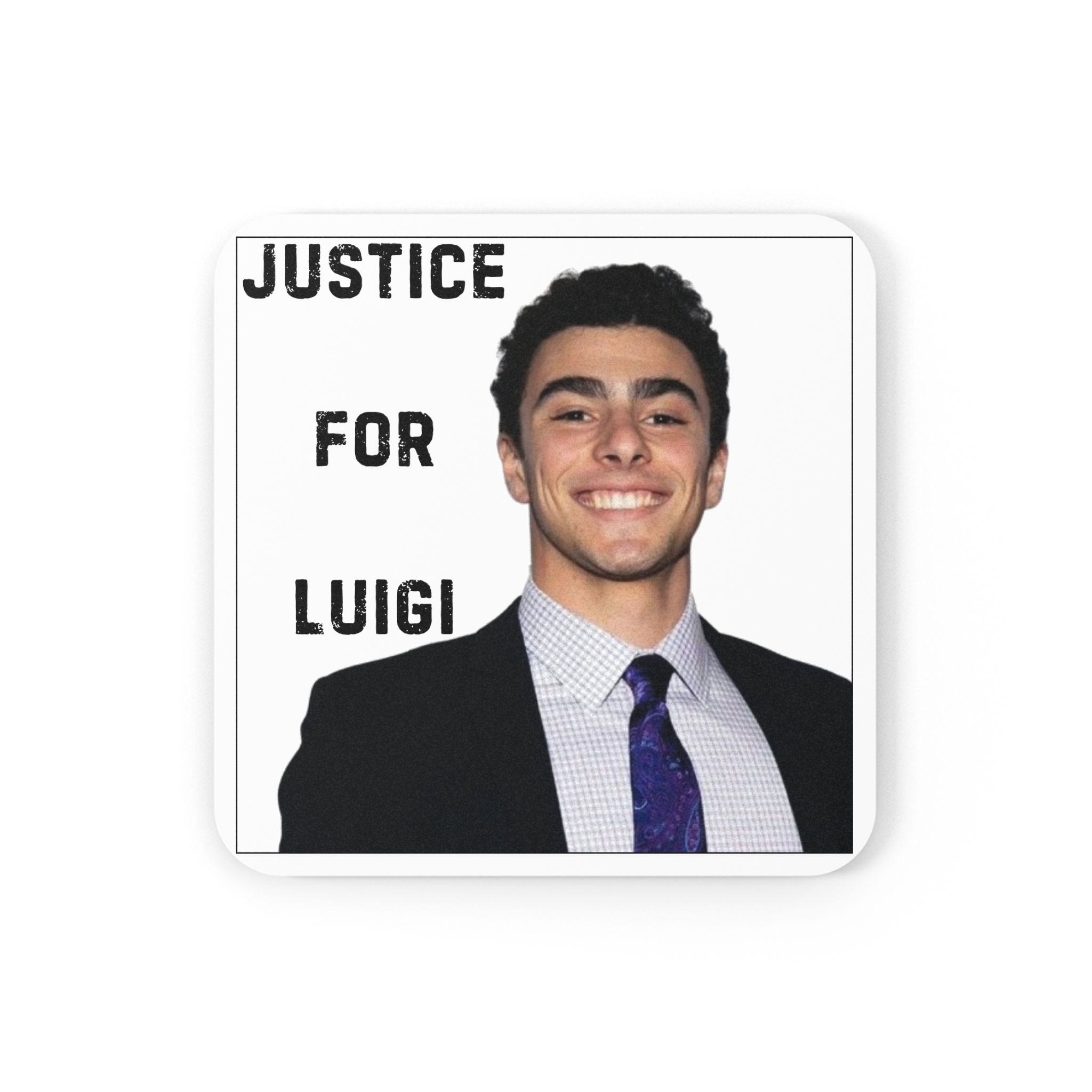 JUSTICE FOR LUI (cork back coaster)*