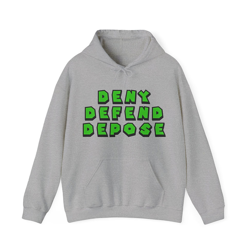 Thumbnail: DENY DEFEND DEPOSE (hoodie)