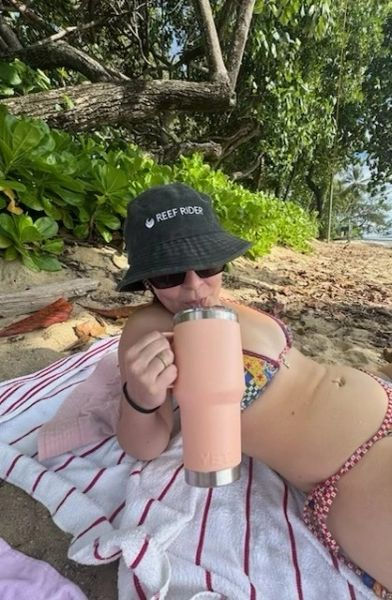 Thumbnail: Reef Rider classic surf washed bucket hat