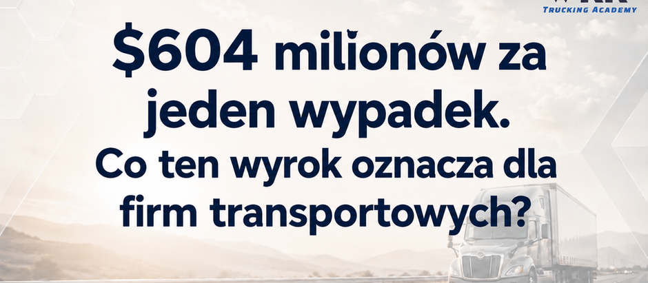 604 milionów za jeden wypadek. Co ten wyrok oznacza dla firm transportowych?