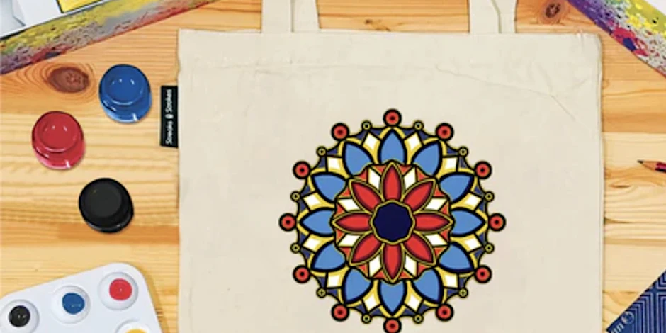 Tote Bag Mandala Painting with Mantra Meditation Workshop