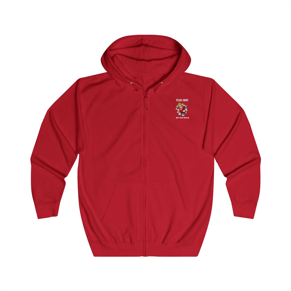 Thumbnail: Full Zip Hoodie - Army V Navy Rugby - Don't Ruck With Me