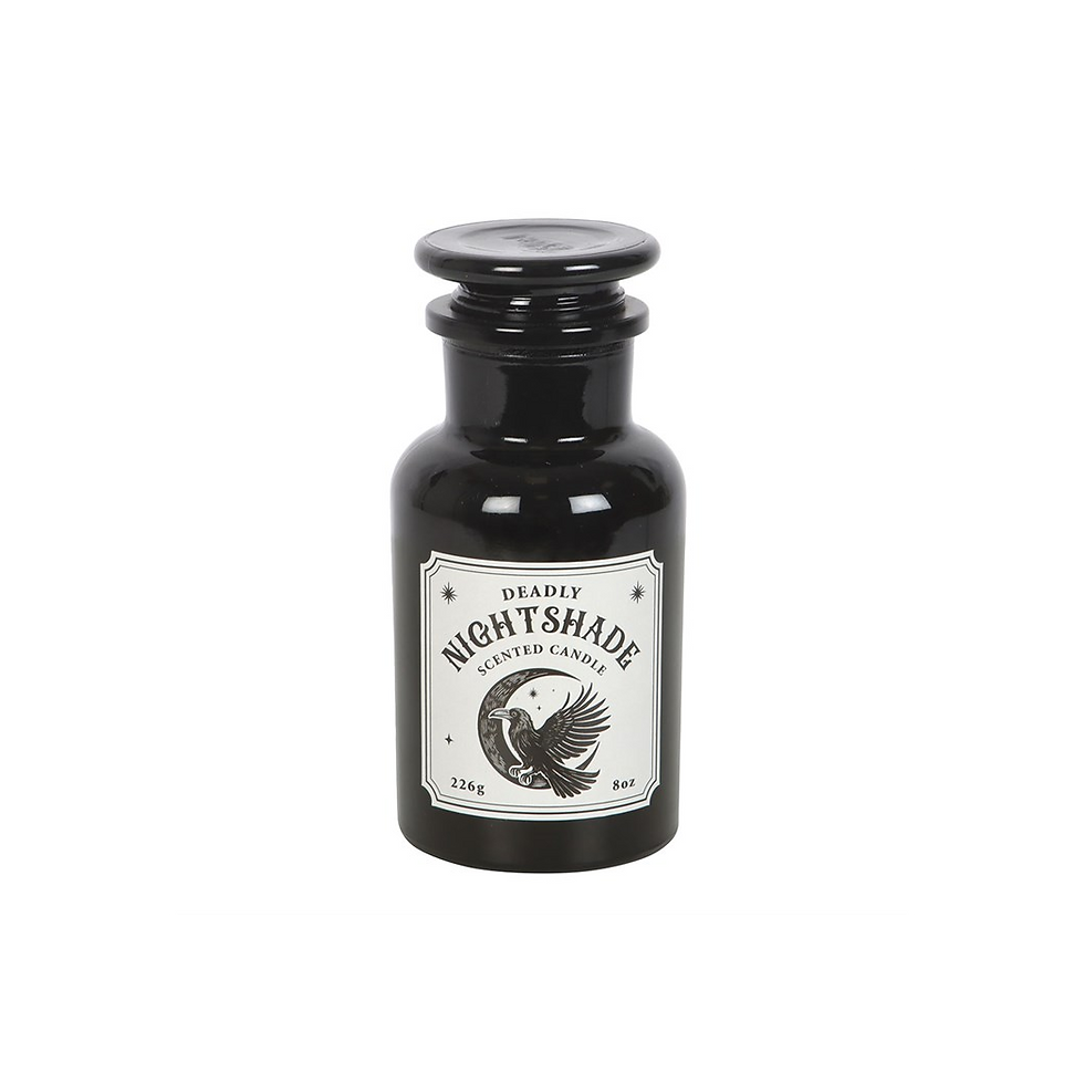 Mystic Raven Deadly Nightshade Apothecary Candle