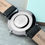 Thumbnail: Men's Modern-Vintage Leather Watch In Black