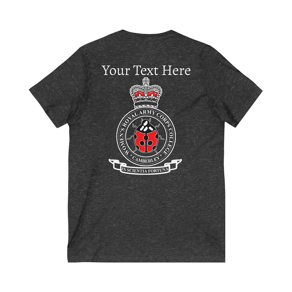 Thumbnail: Camberley College - WRAC - V Neck T Shirt
